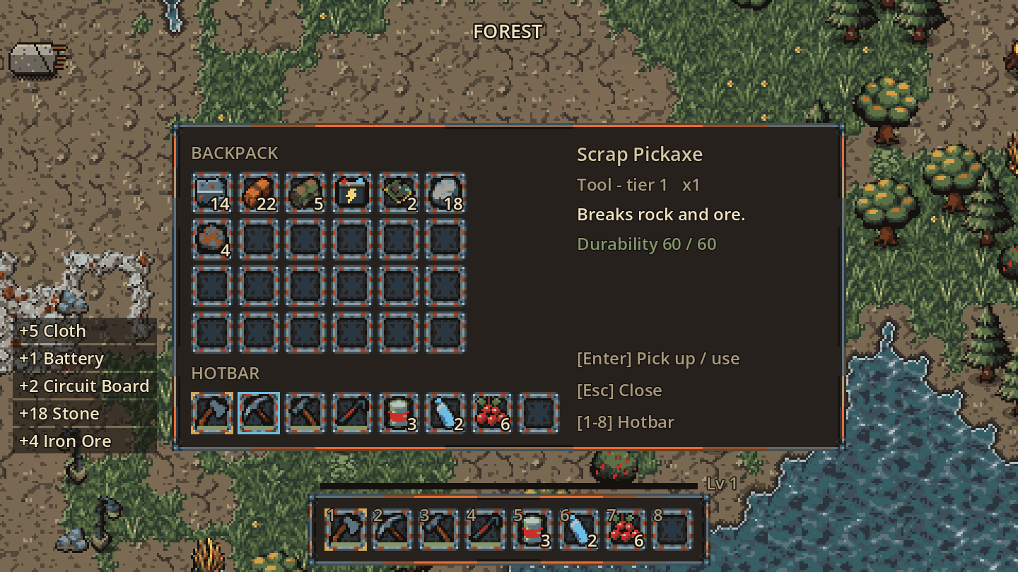 The inventory.