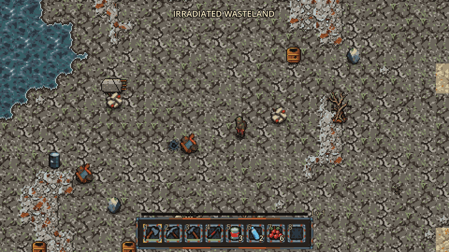 The irradiated wasteland biome