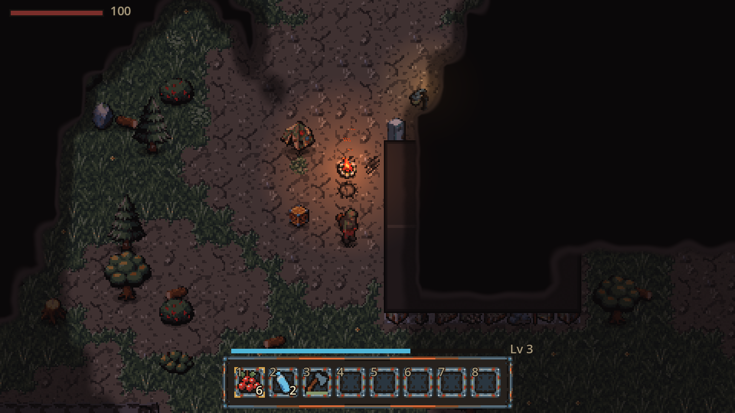 Fog of war hiding the unexplored map