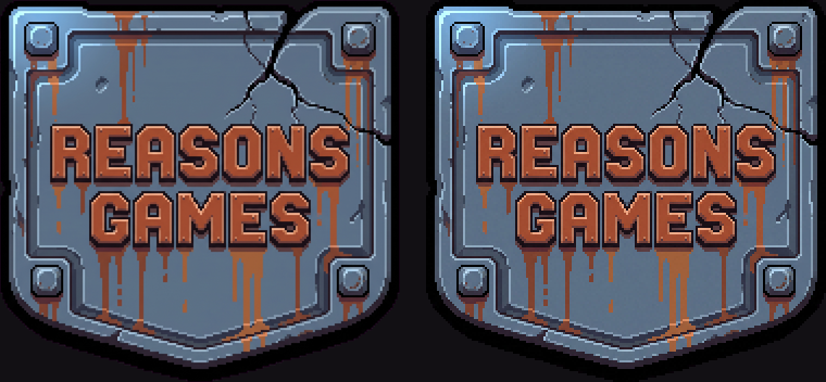 Left: the original badge art. Right: the in-game badge rebuilt on the art's own 184x176 pixel grid, enlarged 2x.